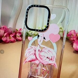 Case-Mate Pink Flamingo and Heart iPhone Case